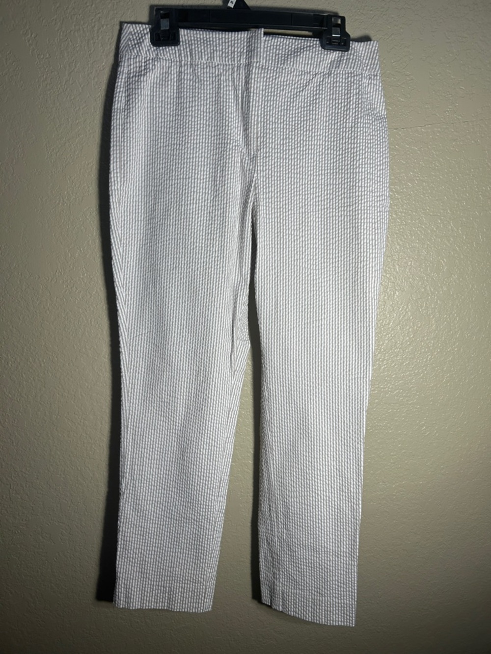 CHICO’S Beach Poolside Stretch Seersucker Casual Summer Comfort